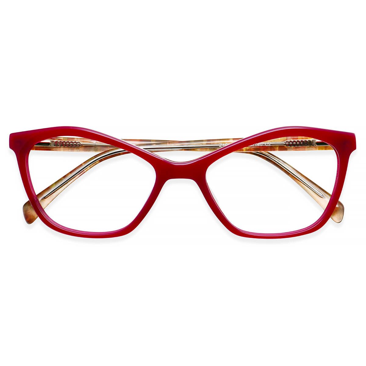 Z1010 Cat-eye Butterfly Red Eyeglasses Frames | Leoptique