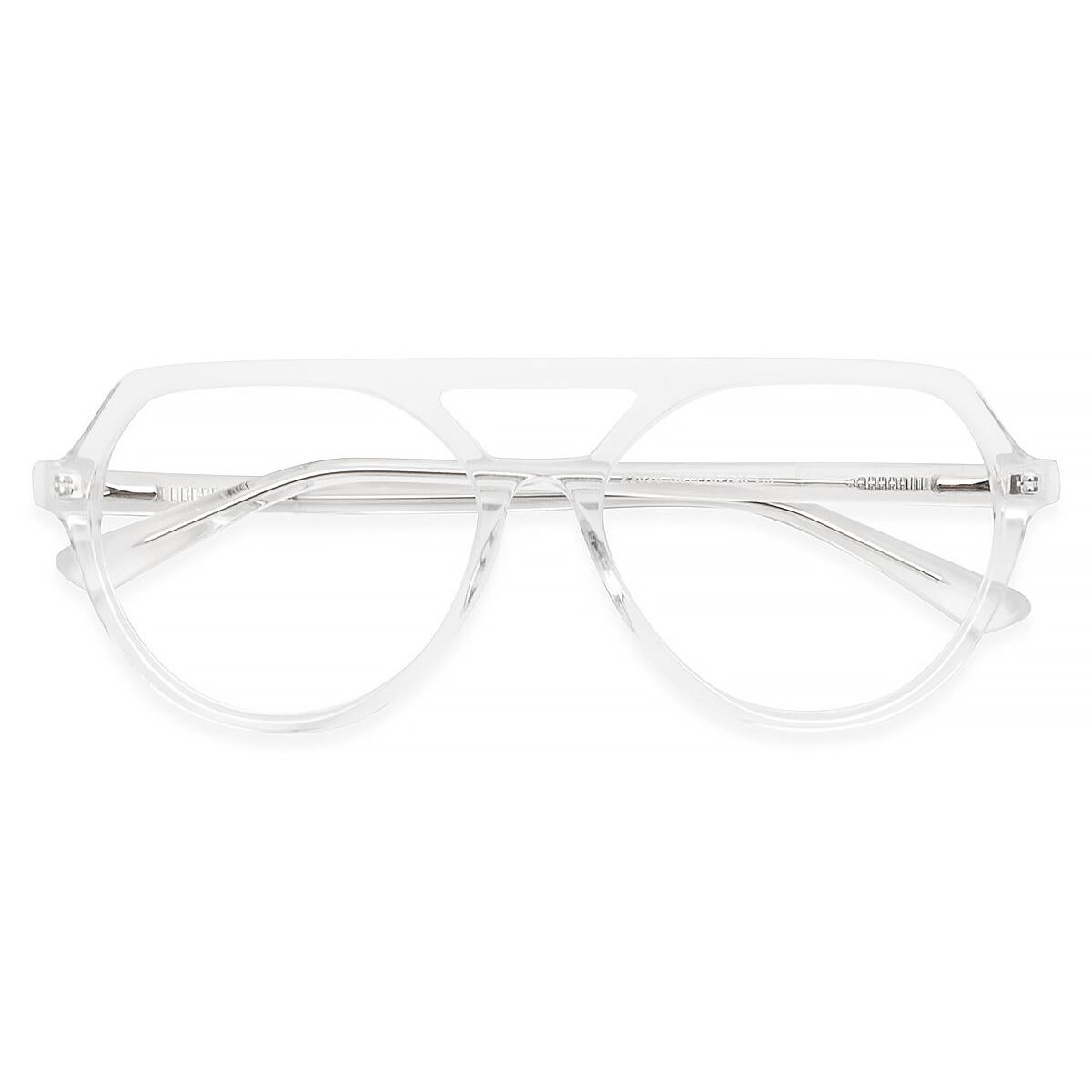 Z2028 Aviator Clear Eyeglasses Frames | Leoptique