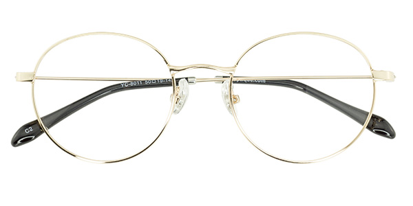 YC8011 Round Yellow Eyeglasses Frames | Leoptique
