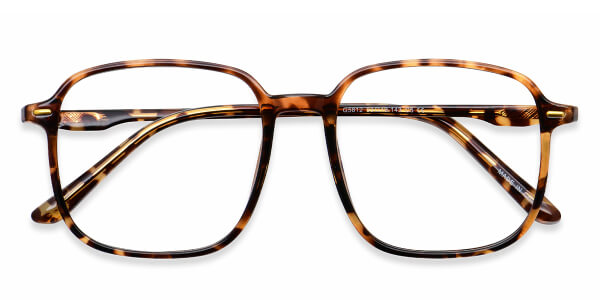 G5812 Square Tortoise Eyeglasses Frames | Leoptique