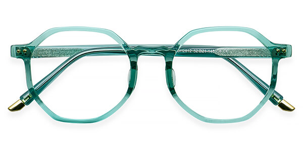 Ch2812 Oval Green Eyeglasses Frames Leoptique