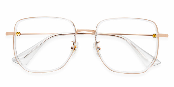 M2888 Rectangle Square Clear Eyeglasses Frames | Leoptique