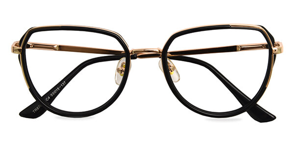 87052 Oval Black Eyeglasses Frames | Leoptique