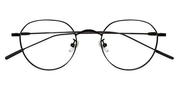 T22009 Round White Eyeglasses Frames Leoptique