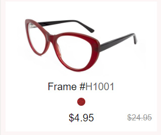Frame #H1001 $4.95 $24.95 